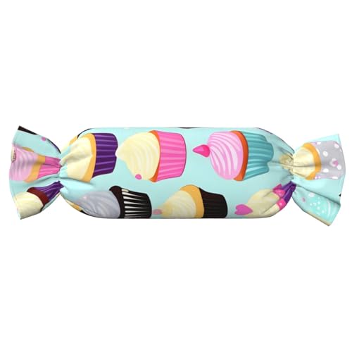 axzttupy Cupcake-Muster, Druck, Funktionalität, Süßigkeiten, zylindrisches Kissen, hautfreundliches Kissen, Schlafzimmer, bequem axzttupy Cupcake-Muster, Druck, Funktionalität, Süßigkeiten, zylindrisches Kissen, hautfreundliches Kissen, Schlafzimmer, bequem von axzttupy
