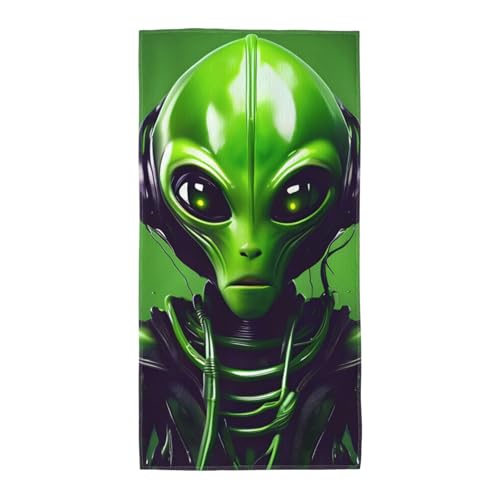axzttupy Grünes Handtuch mit langen Ohren, Alien-Druck, leicht, wiederverwendbar, Badetücher, Fitnessstudio, Reisen, Yoga, Pool, Strand, Zuhause axzttupy Grünes Handtuch mit langen Ohren, Alien-Druck, leicht, wiederverwendbar, Badetücher, Fitnessstudio, Reisen, Yoga, Pool, Strand, Zuhause von axzttupy