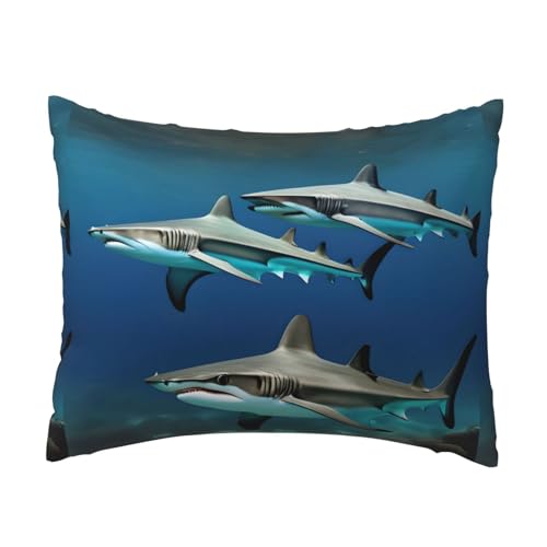 axzttupy Hammerhead Sharks Print Throw Pillow Cover Sofa Home Outdoor Use Washable Easy Care Comfort Sleep Accessory axzttupy Hammerhead Sharks Print Throw Pillow Cover Sofa Home Outdoor Use Washable Easy Care Comfort Sleep Accessory von axzttupy