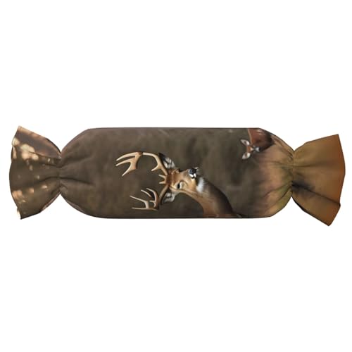 axzttupy Hirschjagd-Druck, Funktionalität, Süßigkeiten, zylindrisches Kissen, hautfreundliches Kissen, Schlafzimmer, bequem axzttupy Hirschjagd-Druck, Funktionalität, Süßigkeiten, zylindrisches Kissen, hautfreundliches Kissen, Schlafzimmer, bequem von axzttupy