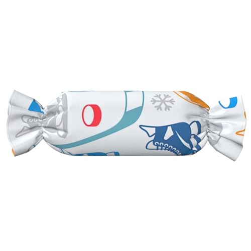 axzttupy Hockey-Elemente, kreativer gemusterter Druck, Funktionalität, Süßigkeiten, zylindrisches Kissen, hautfreundlich, Schlafzimmer, bequem axzttupy Hockey-Elemente, kreativer gemusterter Druck, Funktionalität, Süßigkeiten, zylindrisches Kissen, hautfreundlich, Schlafzimmer, bequem von axzttupy