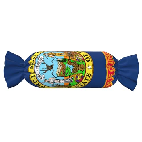 axzttupy Idaho Staatsflaggen-Druck, Funktionalität, Süßigkeiten, zylindrisches Kissen, hautfreundliches Kissen, Schlafzimmer, bequem axzttupy Idaho Staatsflaggen-Druck, Funktionalität, Süßigkeiten, zylindrisches Kissen, hautfreundliches Kissen, Schlafzimmer, bequem von axzttupy