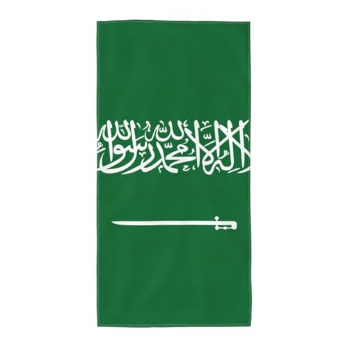 axzttupy Leichtes Handtuch, Motiv: Flagge von Saudi-Arabien, wiederverwendbar, Badetücher, Fitnessstudio, Reisen, Yoga, Pool, Strand, Zuhause axzttupy Leichtes Handtuch, Motiv: Flagge von Saudi-Arabien, wiederverwendbar, Badetücher, Fitnessstudio, Reisen, Yoga, Pool, Strand, Zuhause von axzttupy
