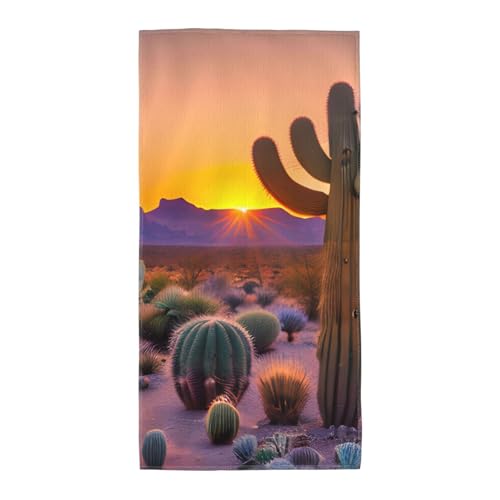 axzttupy Leichtes Handtuch, Motiv: Kaktus, Wüste, Sonnenuntergänge, wiederverwendbar, für Fitnessstudio, Reisen, Yoga, Pool, Strand, Zuhause axzttupy Leichtes Handtuch, Motiv: Kaktus, Wüste, Sonnenuntergänge, wiederverwendbar, für Fitnessstudio, Reisen, Yoga, Pool, Strand, Zuhause von axzttupy