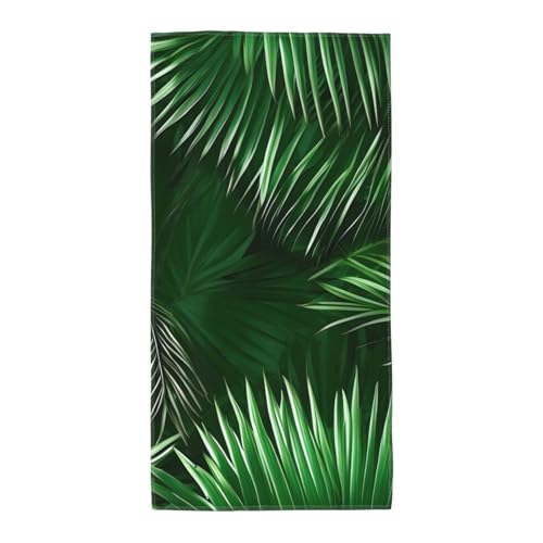 axzttupy Leichtes Handtuch, Motiv: grüne Palmenblätter, tropische Pflanzen, wiederverwendbar, Badetücher, Fitnessstudio, Reisen, Yoga, Pool, Strand, Zuhause axzttupy Leichtes Handtuch, Motiv: grüne Palmenblätter, tropische Pflanzen, wiederverwendbar, Badetücher, Fitnessstudio, Reisen, Yoga, Pool, Strand, Zuhause von axzttupy