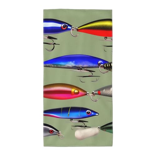 axzttupy Leichtes Handtuch im Fischköder-Stil, wiederverwendbar, Badetücher, Fitnessstudio, Reisen, Yoga, Pool, Strand, Zuhause axzttupy Leichtes Handtuch im Fischköder-Stil, wiederverwendbar, Badetücher, Fitnessstudio, Reisen, Yoga, Pool, Strand, Zuhause von axzttupy