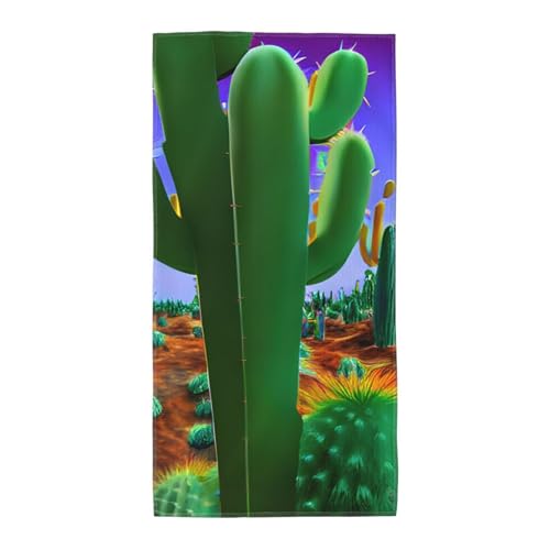 axzttupy Leichtes Handtuch mit Kaktus-Wüstendruck, wiederverwendbar, Badetücher, Fitnessstudio, Reisen, Yoga, Pool, Strand, Zuhause axzttupy Leichtes Handtuch mit Kaktus-Wüstendruck, wiederverwendbar, Badetücher, Fitnessstudio, Reisen, Yoga, Pool, Strand, Zuhause von axzttupy