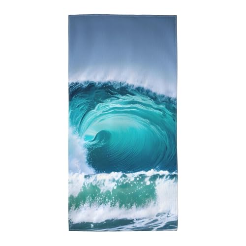 axzttupy Leichtes Handtuch mit Meereswellen-Druck, wiederverwendbar, Badetücher, Fitnessstudio, Reisen, Yoga, Pool, Strand, Zuhause axzttupy Leichtes Handtuch mit Meereswellen-Druck, wiederverwendbar, Badetücher, Fitnessstudio, Reisen, Yoga, Pool, Strand, Zuhause von axzttupy