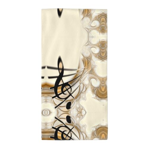 axzttupy Leichtes Handtuch mit Musiknoten-Druck, wiederverwendbar, Badetücher, Fitnessstudio, Reisen, Yoga, Pool, Strand, Zuhause axzttupy Leichtes Handtuch mit Musiknoten-Druck, wiederverwendbar, Badetücher, Fitnessstudio, Reisen, Yoga, Pool, Strand, Zuhause von axzttupy