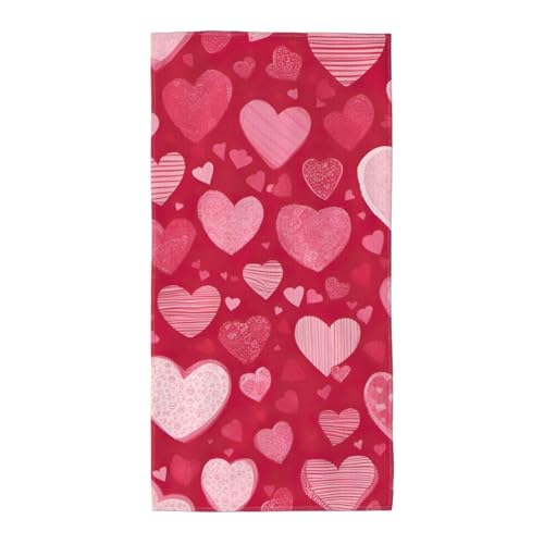 axzttupy Leichtes Handtuch mit Valentinstagsdruck, wiederverwendbar, Badetücher, Fitnessstudio, Reisen, Yoga, Pool, Strand, Zuhause axzttupy Leichtes Handtuch mit Valentinstagsdruck, wiederverwendbar, Badetücher, Fitnessstudio, Reisen, Yoga, Pool, Strand, Zuhause von axzttupy