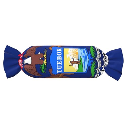 axzttupy Michigan State Flag Print Funktionalität Candy zylindrisches Kissen hautfreundlich Kissen Schlafzimmer bequem axzttupy Michigan State Flag Print Funktionalität Candy zylindrisches Kissen hautfreundlich Kissen Schlafzimmer bequem von axzttupy