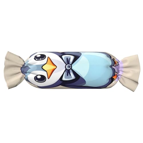 axzttupy Niedliches zylindrisches Kissen mit Pinguin-Aufdruck, hautfreundlich, für Schlafzimmer, bequem axzttupy Niedliches zylindrisches Kissen mit Pinguin-Aufdruck, hautfreundlich, für Schlafzimmer, bequem von axzttupy