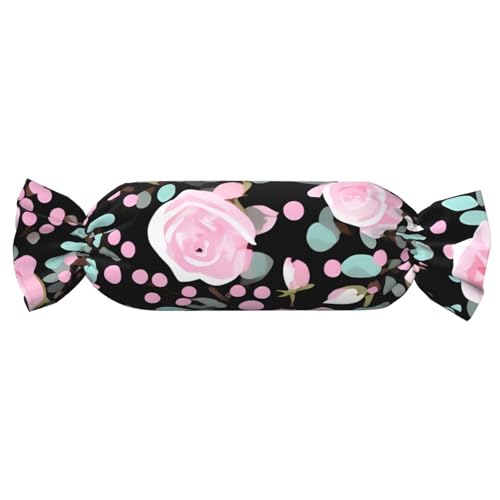 axzttupy Niedliches zylindrisches Kissen mit rosafarbenem Rosen-Mix, Leopardenmuster, süß, hautfreundlich, für Schlafzimmer, bequem axzttupy Niedliches zylindrisches Kissen mit rosafarbenem Rosen-Mix, Leopardenmuster, süß, hautfreundlich, für Schlafzimmer, bequem von axzttupy