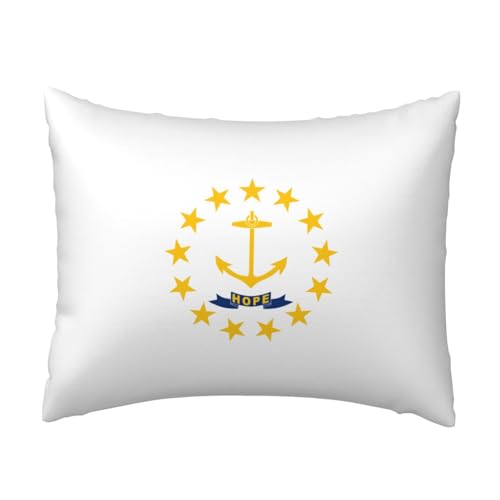 axzttupy Rhode Island State Flag Print Throw Pillow Cover Sofa Home Outdoor Use Washable Easy Care Comfort Sleep Accessory von axzttupy