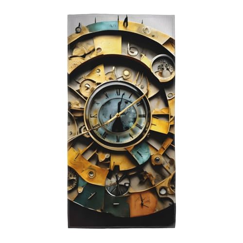 axzttupy Uhr-Kunstdruck, leicht, wiederverwendbar, Badetücher, Fitnessstudio, Reisen, Yoga, Pool, Strand, Zuhause von axzttupy