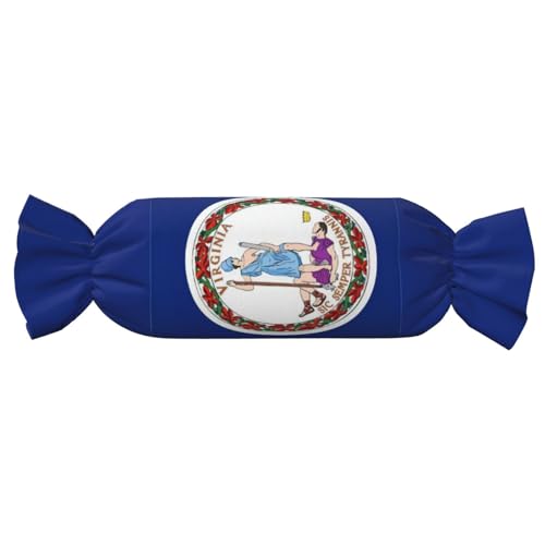 axzttupy Virginia State Flag Print Funktionalität Süßigkeiten zylindrisches Kissen hautfreundlich Kissen Schlafzimmer bequem axzttupy Virginia State Flag Print Funktionalität Süßigkeiten zylindrisches Kissen hautfreundlich Kissen Schlafzimmer bequem von axzttupy
