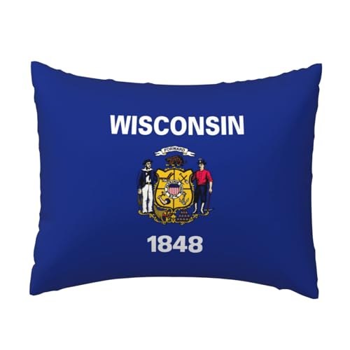 axzttupy Wisconsin State Flag Print Throw Pillow Cover Sofa Home Outdoor Use Washable Easy Care Comfort Sleep Accessory axzttupy Wisconsin State Flag Print Throw Pillow Cover Sofa Home Outdoor Use Washable Easy Care Comfort Sleep Accessory von axzttupy