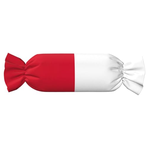 axzttupy Zylindrisches Kissen, Motiv: Flagge von Monaco, niedlich, hautfreundlich, für Schlafzimmer, bequem axzttupy Zylindrisches Kissen, Motiv: Flagge von Monaco, niedlich, hautfreundlich, für Schlafzimmer, bequem von axzttupy