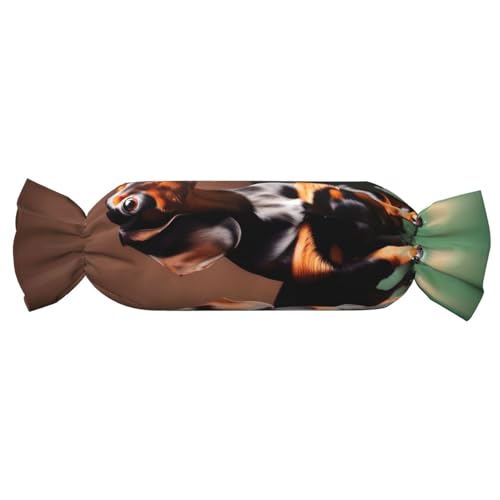 axzttupy Zylindrisches Kissen mit Dackel-Motiv und Hundemotiv, hautfreundlich, für Schlafzimmer, bequem axzttupy Zylindrisches Kissen mit Dackel-Motiv und Hundemotiv, hautfreundlich, für Schlafzimmer, bequem von axzttupy
