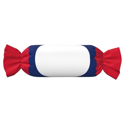 axzttupy Zylindrisches Kissen mit Flagge von Laos, bedruckt, niedlich, hautfreundlich, für Schlafzimmer, bequem axzttupy Zylindrisches Kissen mit Flagge von Laos, bedruckt, niedlich, hautfreundlich, für Schlafzimmer, bequem von axzttupy