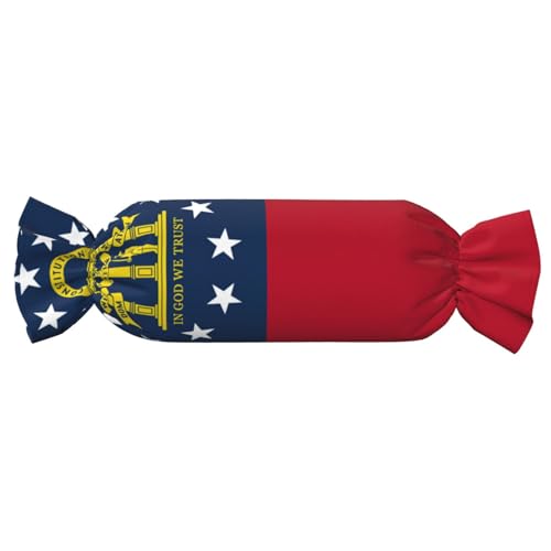 axzttupy Zylindrisches Kissen mit Georgia-Flagge, niedliches Kissen, hautfreundlich, für Schlafzimmer, bequem axzttupy Zylindrisches Kissen mit Georgia-Flagge, niedliches Kissen, hautfreundlich, für Schlafzimmer, bequem von axzttupy