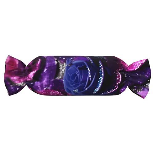 axzttupy Zylindrisches Kissen mit Glitzer-Pailletten, Rosen-Druck, hautfreundlich, für Schlafzimmer, bequem axzttupy Zylindrisches Kissen mit Glitzer-Pailletten, Rosen-Druck, hautfreundlich, für Schlafzimmer, bequem von axzttupy