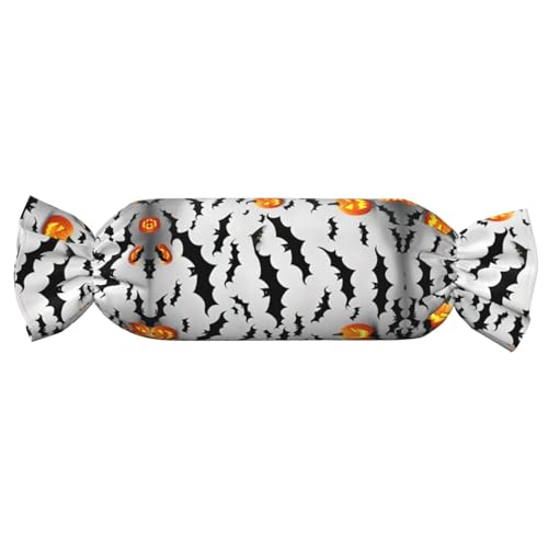 axzttupy Zylindrisches Kissen mit Halloween-Motiv mit fliegenden Fledermäusen, hautfreundlich, für Schlafzimmer, bequem axzttupy Zylindrisches Kissen mit Halloween-Motiv mit fliegenden Fledermäusen, hautfreundlich, für Schlafzimmer, bequem von axzttupy