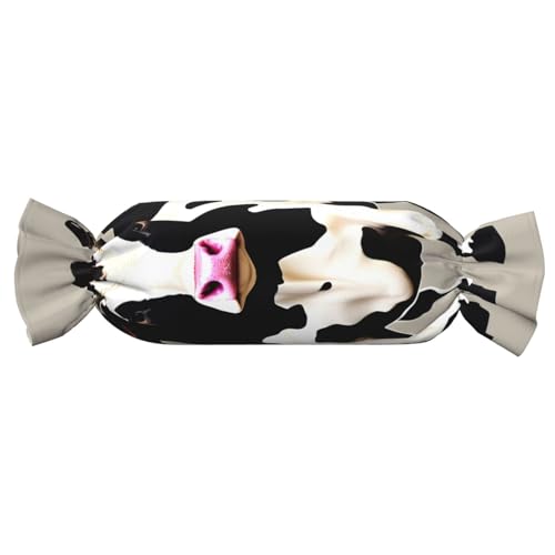 axzttupy Zylindrisches Kissen mit Kuh-Motiv, mit schwarzem Punktemuster, für Schlafzimmer, bequem axzttupy Zylindrisches Kissen mit Kuh-Motiv, mit schwarzem Punktemuster, für Schlafzimmer, bequem von axzttupy