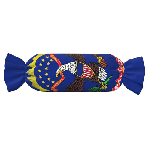axzttupy Zylindrisches Kissen mit Nord-Dakota-Staatsflaggen-Druck, Funktionalität, Süßigkeiten, hautfreundliches Kissen, Schlafzimmer, bequem axzttupy Zylindrisches Kissen mit Nord-Dakota-Staatsflaggen-Druck, Funktionalität, Süßigkeiten, hautfreundliches Kissen, Schlafzimmer, bequem von axzttupy