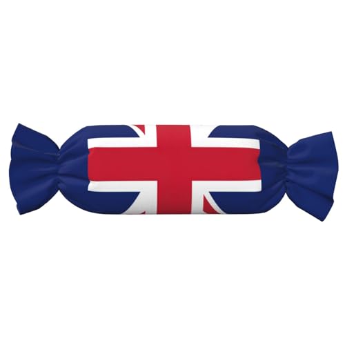 axzttupy Zylindrisches Kissen mit britischer Flagge, niedlich, hautfreundlich, für Schlafzimmer, bequem von axzttupy