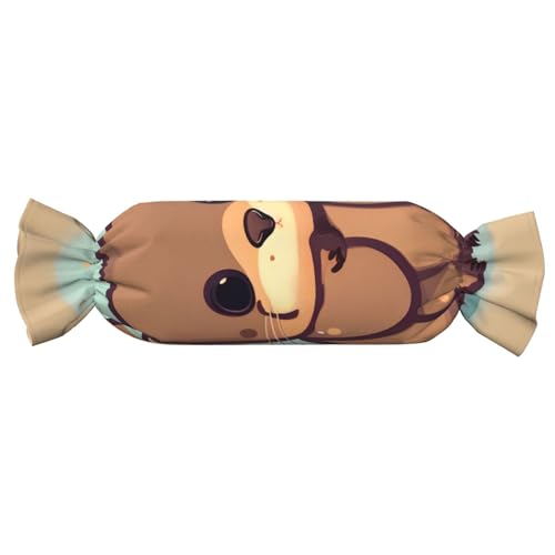 axzttupy Zylindrisches Kissen mit süßem Otter-Druck, hautfreundlich, für Schlafzimmer, bequem axzttupy Zylindrisches Kissen mit süßem Otter-Druck, hautfreundlich, für Schlafzimmer, bequem von axzttupy