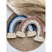 Makramee Regenbogen I Boho Geschenkidee Personalisierbar von aylunashop