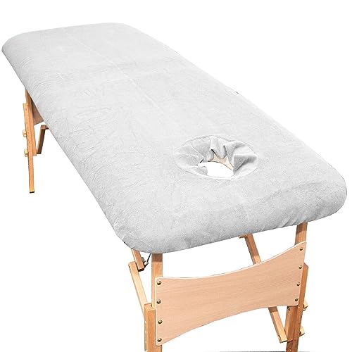 aztex Luxus Beauty Massagebettbezug, Massageliege, passgenauer Sockelbezug mit elastischer Passform und Gesichtsloch von aztex