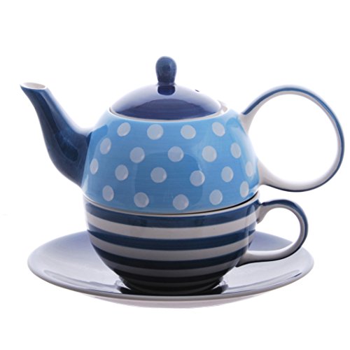 Tea for one Set "Oke" Keramik, 4-teilig Kanne: 0,4 l, Tasse: 0,2 l von Cha Cult