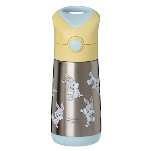 b.box Looney Tunes by Isolierte Wasser- & Trinkflasche Edelstahl (Doppelwandig) | Hält Getränke bis zu 8 h Kalt & 6 h Warm | Thermosflasche 350 ml von b.box