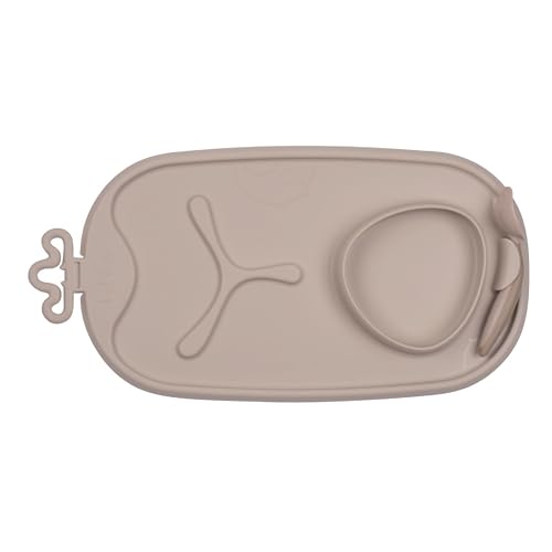b.box 101309 Roll + Go Mealtime Mat Roll und Goomil Time Mat Latte von b.box