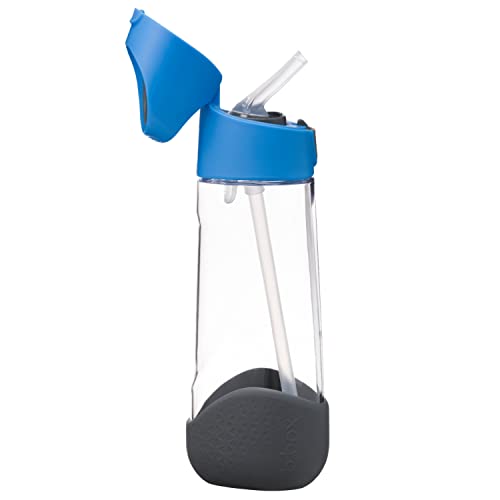 b.box TritanTM Wasser und Trinkflasche Kinder | Griffige Trinkflasche Kinder Auslaufsicher | Ideal Nach Strohhalm-Trinklernbecher | 600 ml von b.box