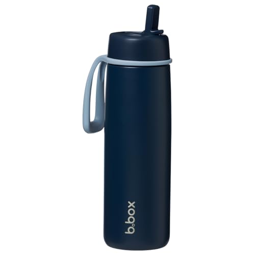 b.box Isolierte Flip-Top Wasser und Trinkflasche 690ml | Trinkflasche Edelstahl, Dreiwandig | Hält Getränke bis zu 46 Stunden Kalt von b.box