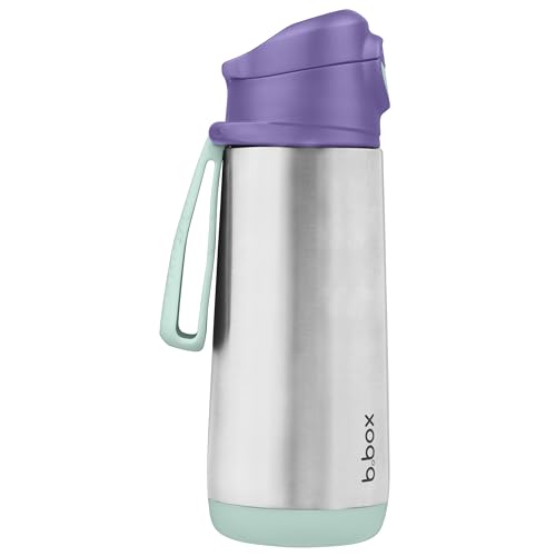 b.box Isolierte Schnabel Wasser Trinkflasche für Kinder | Kippen und Trinken | Hält Getränke bis zu 15 h Kalt und 8 h Warm | 500 ml von b.box