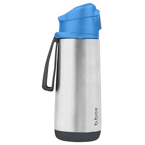 b.box Isolierte Schnabel Wasser Trinkflasche für Kinder | Kippen und Trinken | Hält Getränke bis zu 15 h Kalt und 8 h Warm | 500 ml von b.box