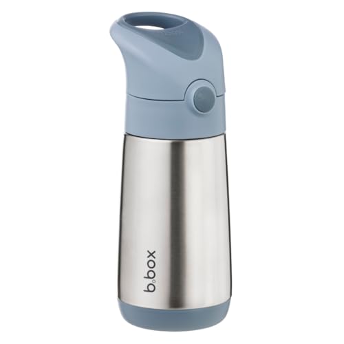 b.box Isolierte Wasser- & Trinkflasche Edelstahl (Doppelwandig) | Hält Getränke bis zu 8 h Kalt & 6 h Warm | Thermosflasche 350 ml von b.box