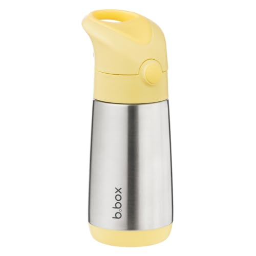 b.box Isolierte Wasser- & Trinkflasche Edelstahl (Doppelwandig) | Hält Getränke bis zu 8 h Kalt & 6 h Warm | Thermosflasche 350 ml von b.box