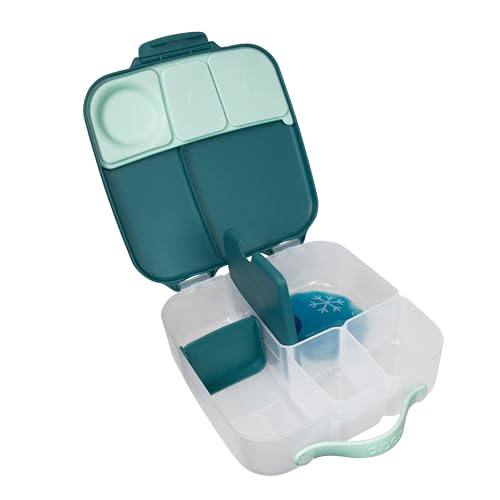 b.box Brotdose Kinder mit Fächern | Jumbo Bento Box mit 4 Fächern (2 Auslaufsicher), Herausnehmbarer Trennwand, Gel-Kühlakku | Schul Lunchbox Ab 3, 2L b.box Brotdose Kinder mit Fächern | Jumbo Bento Box mit 4 Fächern (2 Auslaufsicher), Herausnehmbarer Trennwand, Gel-Kühlakku | Schul Lunchbox Ab 3, 2L von b.box