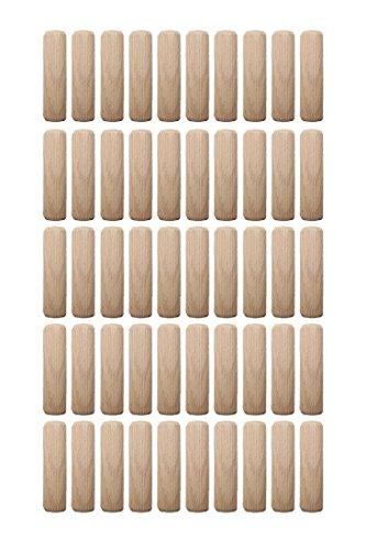 Holzdübel Riffeldübel Holzverbinder 8x35mm 50 Stück (0004) von B2Q