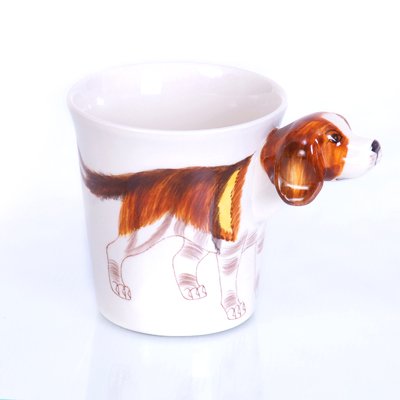 3d Beagle/Hund-e Tasse 3d/Becher lustig/Keramik Beagle/Hund-e Deko-figur/Geschenk von B2SEE