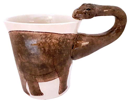 Dinosaurier Tasse Tier Tasse 3d Tasse Keramik Becher mit Tieren Tiermotiven Apatosaurus von B2SEE