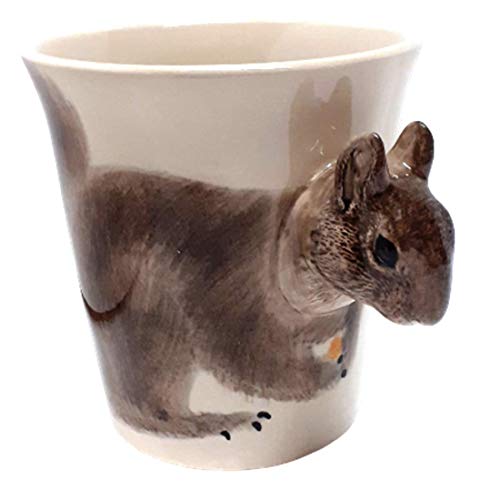 Eichhörnchen-Keramik-Becher-Tasse-Tier-3d Tasse-mit-Tier-Bild-motiven 14 x 15 x 10 cm von B2SEE