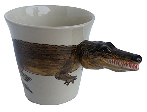 Krokodil Tasse Tier Tasse 3d Tasse Keramik Becher mit Tieren Tiermotiven von B2SEE