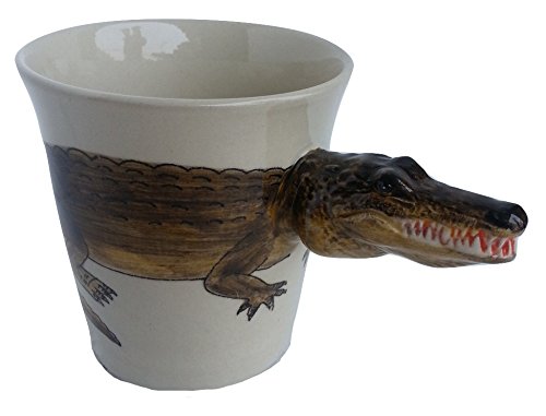 Krokodil Tasse Tier Tasse 3D Tasse Keramik Becher mit Tieren Tiermotiven von B2SEE