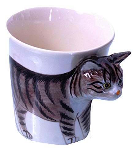 Tier/Katzen-Tasse Katze 3d Becher/Tasse mit Katzen-motiv Tasse Geschenk/Deko Keramik von B2SEE